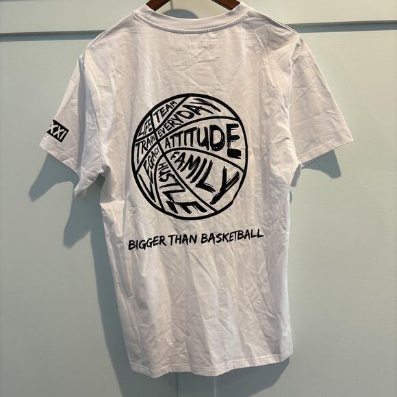 Bigger Than Basketball Shirt Mens Medium White Limited Edition MMXXI Graphic Tee - Picture 5 of 9